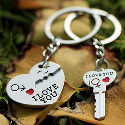 Key to Heart Couples Key Chain